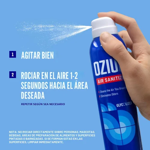Miniatura 6 de Ozium Desinfectante de aire y eliminador de olores de 8 onzas para hogares, automóviles, oficinas y más, aroma original, paquete de 2