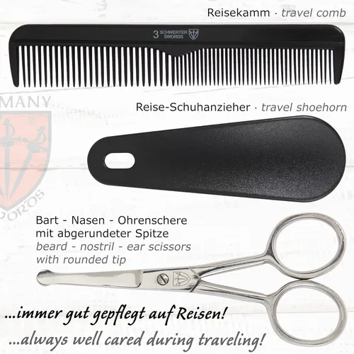 Miniatura 4 de 3 Swords Germany - Juego de 10 piezas de manicura y pedicura de calidad de marca para cuidado profesional de uñas de dedos y pies, pinzas
