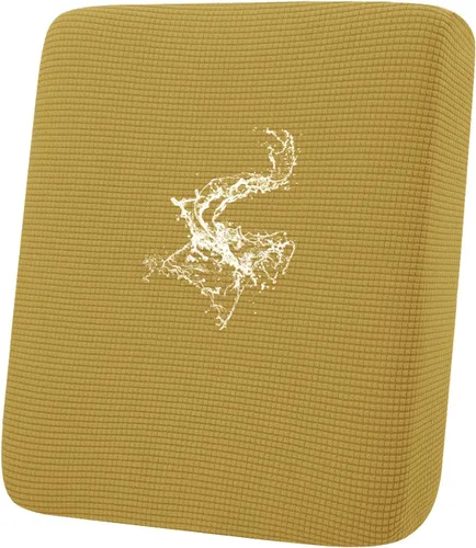 Miniatura 118 de hyha Fundas impermeables para cojines de sofá para mascotas, funda antideslizante para asiento de sofá para perros lavable, tela de jacquard Gris