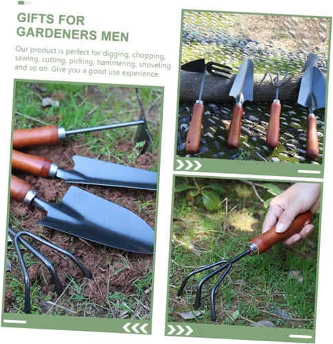 Miniatura 9 de Mikikit 1set Ergonomic Gardening Hand Trowel Tool High Hardness Spade for Digging Planting and Weeding Multi-Functional Design for Outdoor Gardening