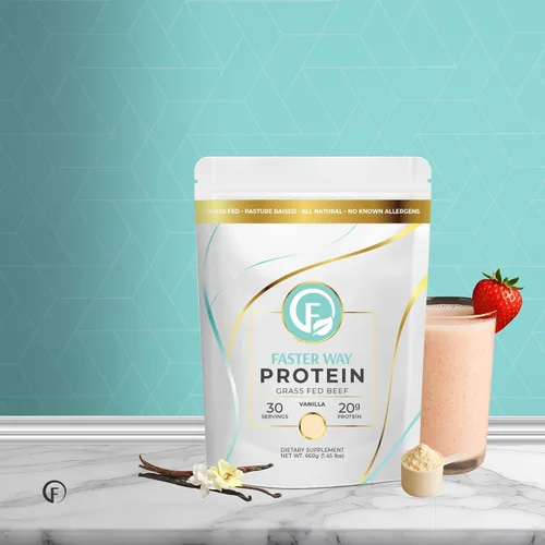 Miniatura 7 de Faster Way - Proteína en polvo - Carne de res alimentada con pasto hidrolizada - 0.71 oz de proteína por porción - Crecimiento y recuperación