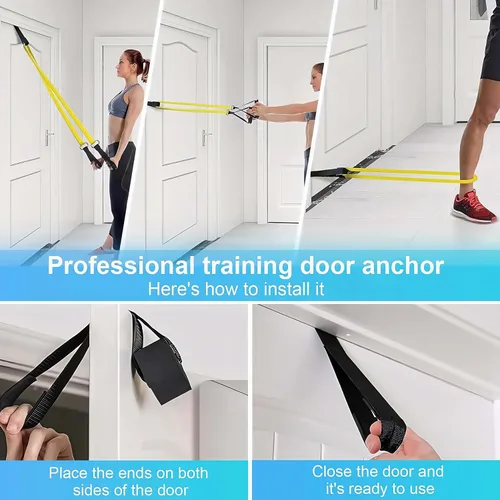 Miniatura 8 de Juego de Bandas de Resistencia Pull Up para Entrenamiento, 8 PC Bandas de Ejercicio Largas y Bandas de Tela para Glúteos para Entrenamiento