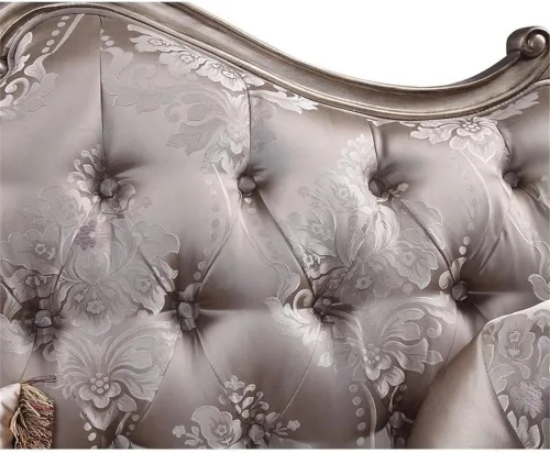 Miniatura 6 de Acme Jayceon Sofá capitoné de tela con 5 almohadas en beige champán