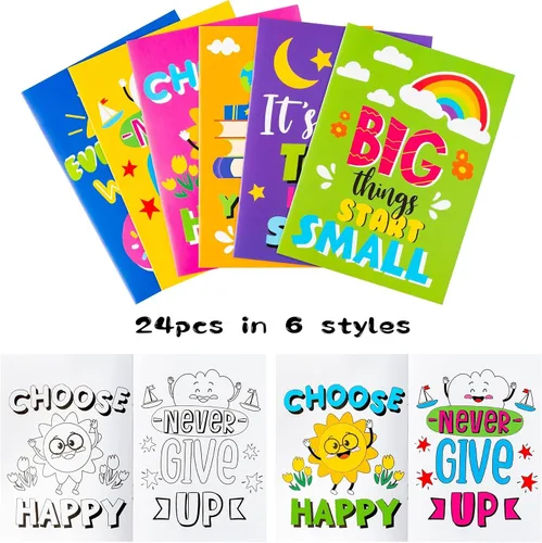 Miniatura 3 de BZaber Libro para colorear de afirmaciones positivas, 24 unidades, regalo de primavera, día de Pascua, páginas para colorear con palabras