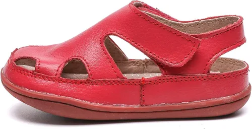 Miniatura 5 de DADAWEN - Sandalias de pescador con correa de cuero para niña y niño (bebé, niño pequeño, niño grande)