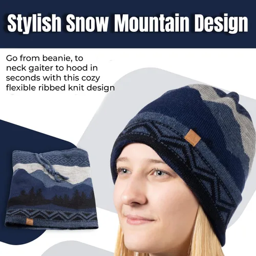 Miniatura 3 de Baby Alpaca Alpaca Neck Warmer, Unisex Winter Warm Hat, Multipurpose Headwear, Neck Gaiter Scarf, Soft Warm
