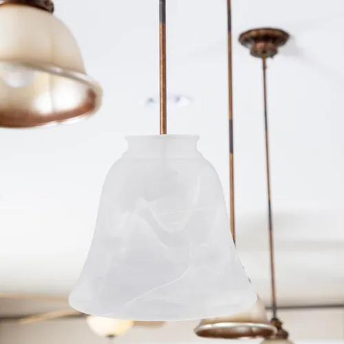 Miniatura 8 de OSALADI Soporte de lámpara de vidrio esmerilado Cubierta de luz de vidrio Lámpara colgante Sombra Accesorios de luz de techo Hogar