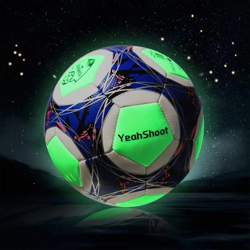 Miniatura 9 de Balón de fútbol que brilla en la oscuridad tamaño 5 con bomba de luz para adolescentes y adultos, regalos de fútbol