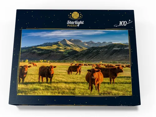 Miniatura 4 de MyPuzzle Fall On A Colorado Cattle Ranch Near Ridgway - Rompecabezas prémium de 100 piezas para adultos