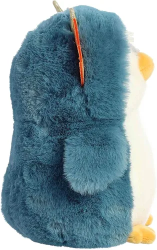 Miniatura 3 de Aurora® Juguetón Pompom Penguin™ Animal de peluche – Compañeros vibrantes para abrazos cálidos – Perfecto para adultos, niños y cumpleaños – Azul 7