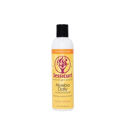 Miniatura 7 de Jessicurl, Aloeba - Acondicionador diario para cabello rizado, lavanda cítrica, 2 onzas líquidas, acondicionador sin enjuague y desenredante