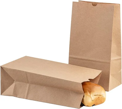 Miniatura 59 de Restaurantware Bag Tek - Bolsas de papel de 2 libras, 100 bolsas de almuerzo desechables, pequeñas para almuerzos, sándwiches y aperitivos, bolsas