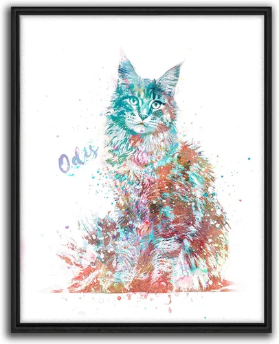 Miniatura 35 de Personal-Prints Regalo de arte personalizado para pared de perro, impresión artística moderna personalizada única de estilo acuarela La raza