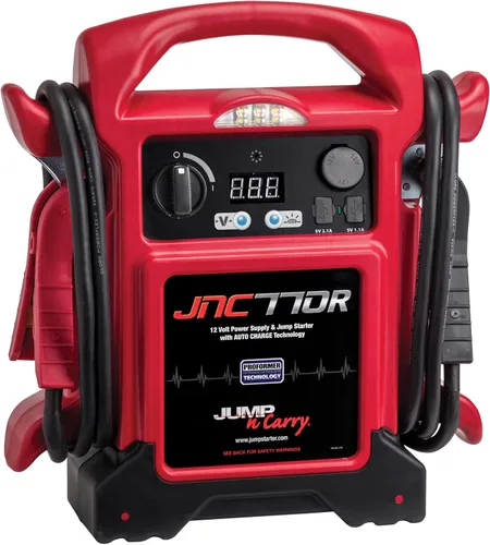 Miniatura 2 de Clore Automotive Jump-N-Carry JNC770R arrancador de puente de 12 voltios, con pico de 1700 A, calidad premium, paquete, color rojo