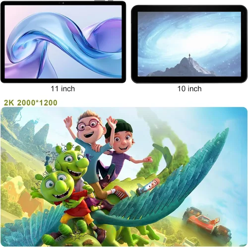 Miniatura 4 de 2026 Gemini AI - Tablet Android de 11 pulgadas 2000 x 1200 pantalla 2K 2 en 1, tabletas T616, 18 GB de RAM+128 GB ROM+1 TB expandir, cámara de Verde
