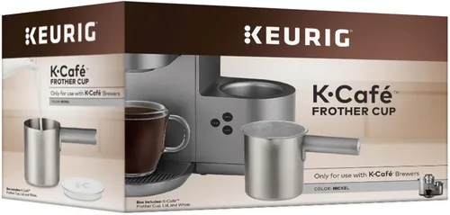 Miniatura 9 de Keurig Taza de repuesto para espumador de leche K-Café o extra, espuma fría y caliente, compatible únicamente con cafeteras K-Café, níquel