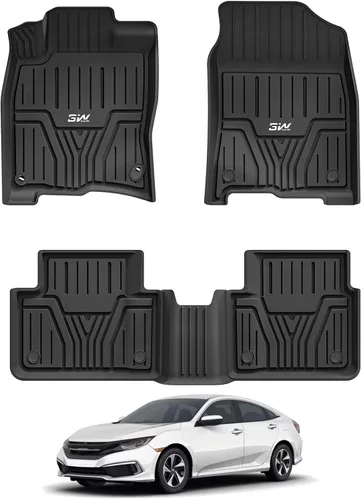 Miniatura 18 de 3W Alfombrillas de suelo aptas para Honda Odyssey 2026 2025-2018, TPE para todo tipo de clima, revestimiento de piso personalizado para 1ª, 2ª y 3ª