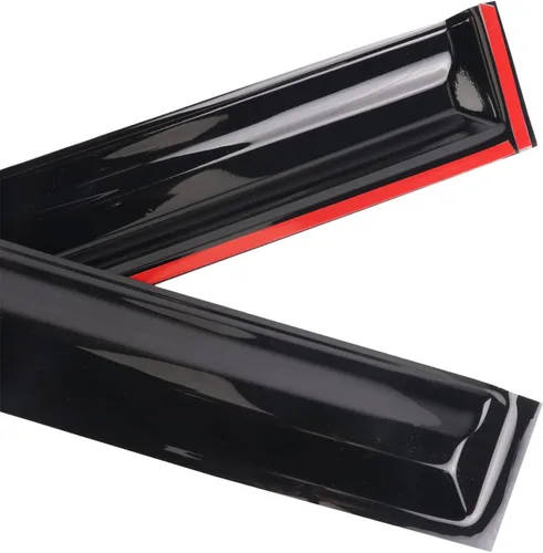 Miniatura 4 de Juego de 4 viseras adhesivas para ventana, deflectores, protectores contra la lluvia, compatible con Toyota Sienna 94153 2004-2009