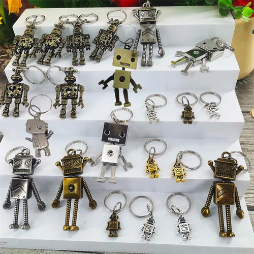 Miniatura 2 de 12 paquetes de robots de metal pequeños a granel para la escuela, regalos de fiesta de verano y premios de fin de año para estudiantes de profesores