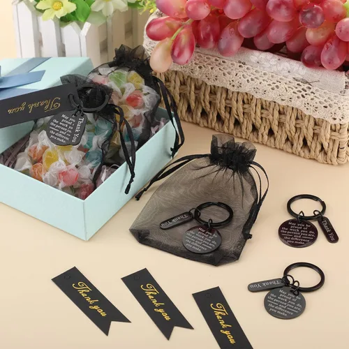 Miniatura 6 de Yinkin 72 Piezas Regalos de Agradecimiento a los Empleados al Por Mayor Regalos de Agradecimiento al Personal Bolsas de Organza con Tarjetas