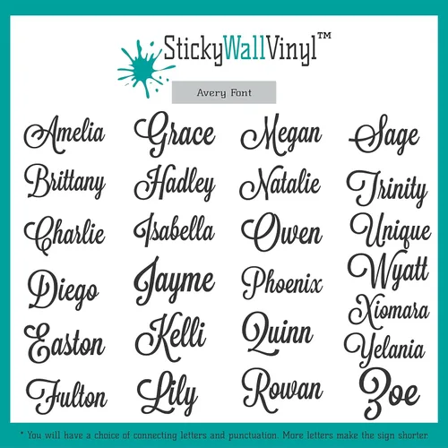 Miniatura 3 de Letrero de nombre acrílico personalizado, 35 fuentes, nombre personalizado, logotipo comercial