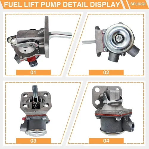 Miniatura 7 de Bomba de elevación de combustible ULPK0034 4224451M91 2641A067 para motor Perkins 1004.4 CAT 3054 compatible con Massey Ferguson 271 281 3175 4225