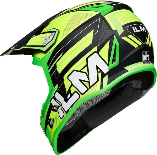 Miniatura 6 de ILM Cascos de Bicicleta de Tierra para Jóvenes y Niños ATV Motocross Motocicleta Todoterreno Bicicleta de Tierra Cara Completa DOT Casco de Cuatro