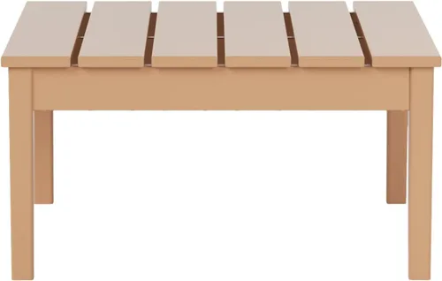 Miniatura 5 de WestinTrends Ashore - Mesa de centro para exteriores, 32 pulgadas para todo tipo de clima, de madera de polietileno Adirondack, mesa auxiliar Teca
