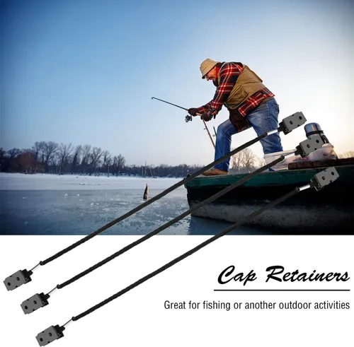 Miniatura 5 de SATINIOR 6 Pcs Adjustable Hat Strap Clips Retainers Dragonfly Clip for Wind Travel on Bag Anti-Lost Cap Strap Clips Men Women