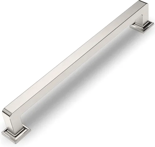Miniatura 39 de Amerdeco - Paquete de 10 tiradores de latón cepillado para armarios con orificio central de 3 pulgadas (76 mm), tiradores para armarios de cocina