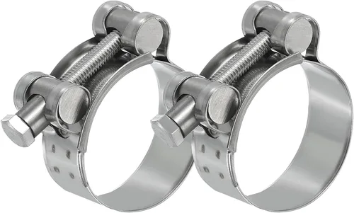 Miniatura 13 de PATIKIL Abrazadera de manguera con perno en T de 0.67 a 0.748 in, paquete de 2 abrazaderas de tubo de tubo intercooler de acero inoxidable 304