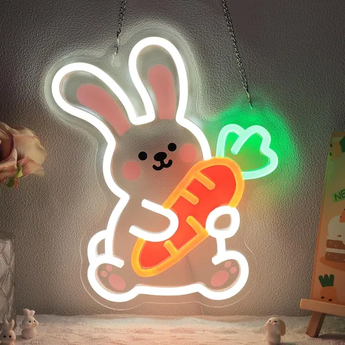 Miniatura 9 de YuanDian Letrero de neón de elefante, luces de neón de animales para dormitorio, sala de estar, decoración de pared, regalos de fiesta de cumpleaños