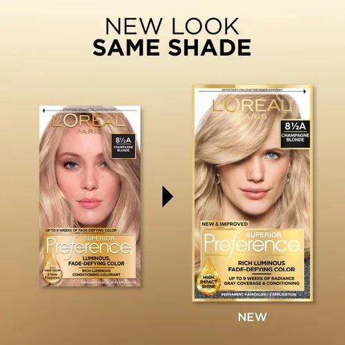 Miniatura 143 de L'Oreal Paris Superior Preference - Tinte permanente luminoso que desafía la decoloración, tinte para el cabello hasta 9 semanas de resplandor, 09