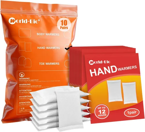 Miniatura 7 de MR.ICE - Calentadores de manos – 5/10/20 pares de almohadillas calientes desechables – Calentadores activados por aire naturales sin olor de larga