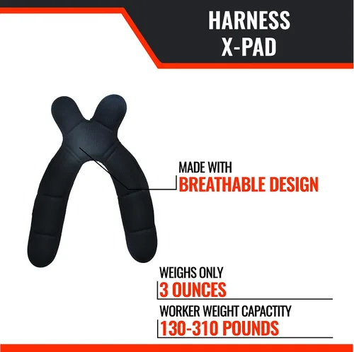Miniatura 3 de Malta Dynamics Arnés X-Pad, soporte trasero acolchado para arneses de seguridad y protección contra caídas