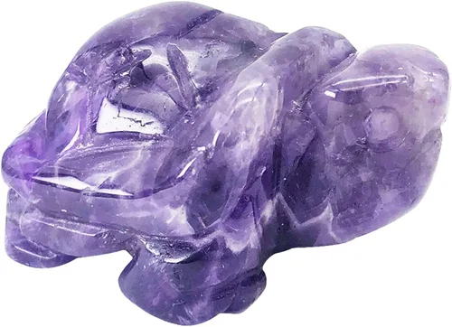 Miniatura 7 de Fekuar Estatua de tortuga de piedra de jaspe de dálmata, escultura coleccionable de animales de tortuga tallada a mano, cristal curativo Fengshui