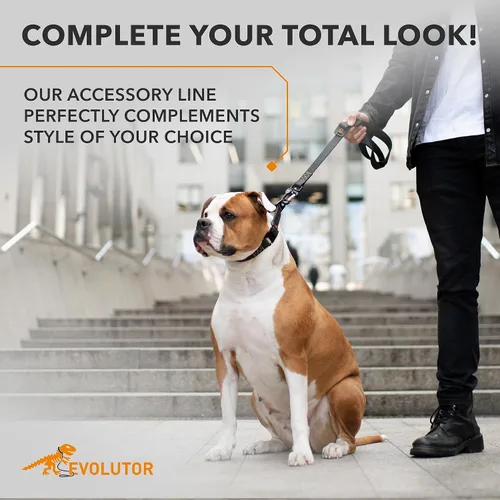 Miniatura 5 de COLLAR Evolutor - Correa para perro extra resistente de 4 pies, duradera para perros grandes, medianos y pequeños, fuerte para razas grandes, Negro
