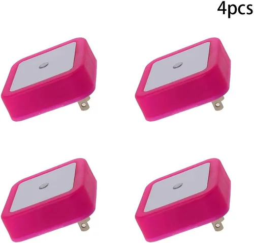 Miniatura 2 de Othmro ABS L62 × W62 × H40 Luz nocturna enchufable luz cálida LED Navidad bombilla luces de cama con sensor automático de atardecer a amanecer