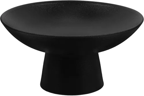Hemoton Cuenco de cerámica para frutas o cuenco de pedestal decorativo para decoración de mesa, soporte para frutas y verduras para encimera de