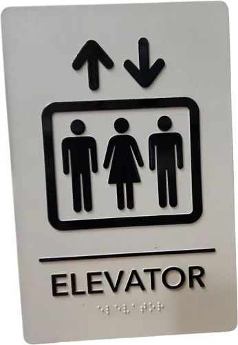 Miniatura 19 de Hecho en EE.UU. - Letreros de Baños para Hombres y Mujeres Compatibles con ADA, Señales de Puertas de Baño para Oficinas, Negocios y Restaurantes