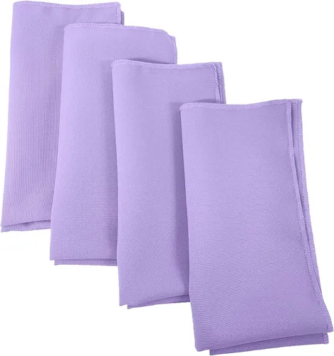 Miniatura 101 de LA Linen Paquete de 10 servilletas de popelina de poli, servilletas de tela suave, servilletas lavables y reutilizables, servilletas de mesa