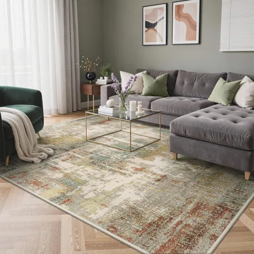 Miniatura 90 de GENIMO Alfombra antideslizante de 2 x 6 pies, lavable para pasillos de cocina, alfombras de cocina modernas abstractas, alfombra ligera de pelo bajo