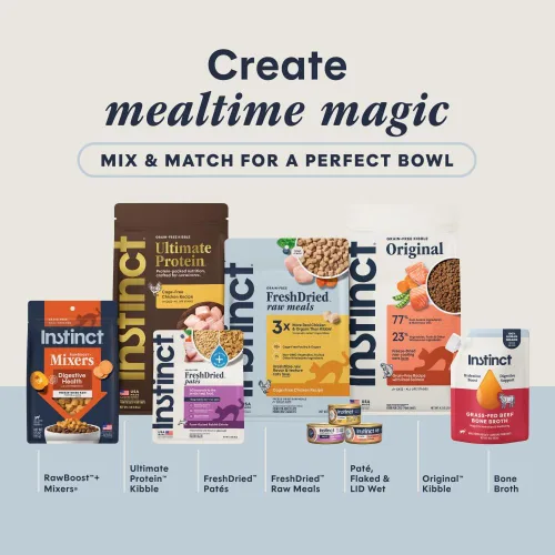 Miniatura 9 de Instinct Ultimate Protein Sin Granos Receta de Pollo Libre de Jaula Natural Comida Seca para Gatos, Bolsa de 10 lb