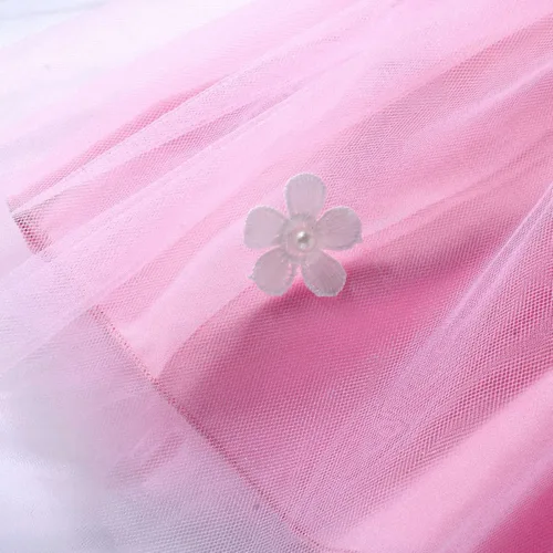 Miniatura 4 de Vestido de verano para niñas pequeñas, vestido de manga corta, vestido de cuello para niños, vestido deportivo sólido de 5 meses