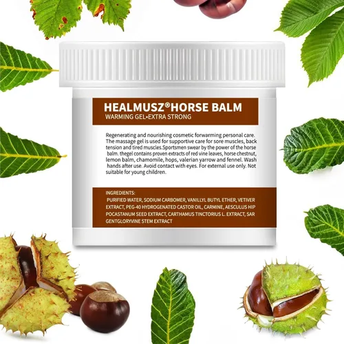 Miniatura 2 de Gel de bálsamo de caballo Horse Balm, gel de masaje reconfortante extra fuerte de 8.8 onzas, con extracto de castaño de caballo y cártamo