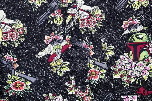 Miniatura 4 de STAR WARS Men's Boba Fett Floral Button Down Shirt