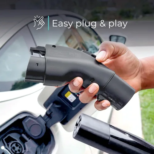 Miniatura 6 de Lectron Adaptador de carga Tesla a J1772 EV – Convertidor NACS, 48 Amp y 250V, compatible con conectores Tesla de alta potencia, cargadores