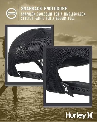 Miniatura 5 de Hurley - Gorro de deporte para hombre, ajustable, ajuste casual, tejido cómodo