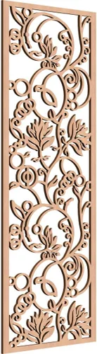 Miniatura 135 de 9 3/8"W x 24 3/8"H x 1/4"T Caspio Decorativos Paneles De Pared De Madera De Calado, Roble Rojo rojo (Red Oak)