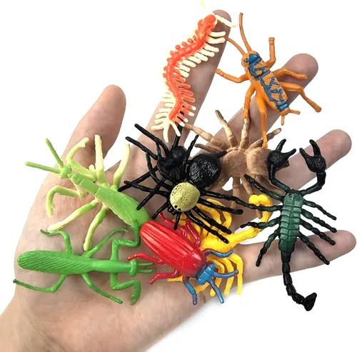 Miniatura 3 de YOOHUA 48 piezas de minijuguetes de insectos falsos de plástico para niños pequeños, regalos de fiesta de cumpleaños de Halloween, regalos de Pascua